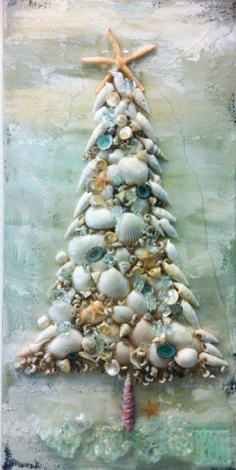 Coastal Seashell Christmas Tree