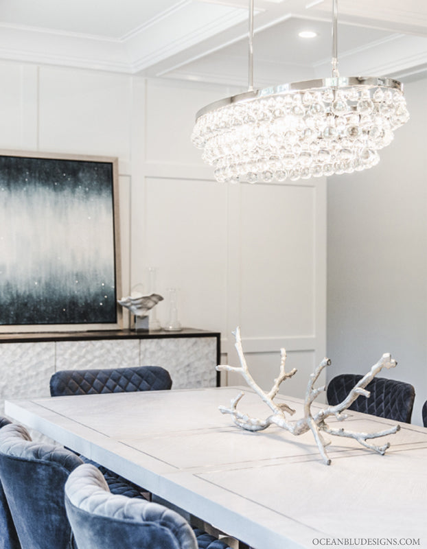 Modern Traditional Interior Design Project - Locust Valley, New York (Dining Room & Kitchen)