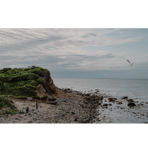 Afternoon Walk in Bluff, Montauk - Premium Acrylic or Metal Wall Art Collection
