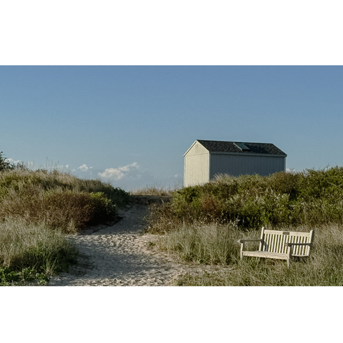Waiting at the Bench, Montauk - Premium Collection