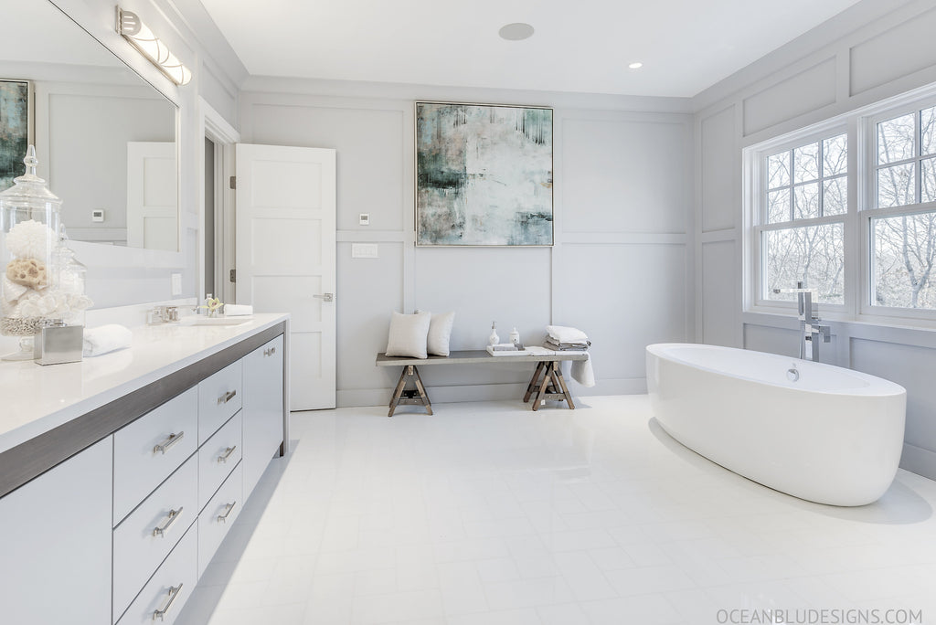 Modern Coastal Beach House Bathroom Designs - Hamptons, New York
