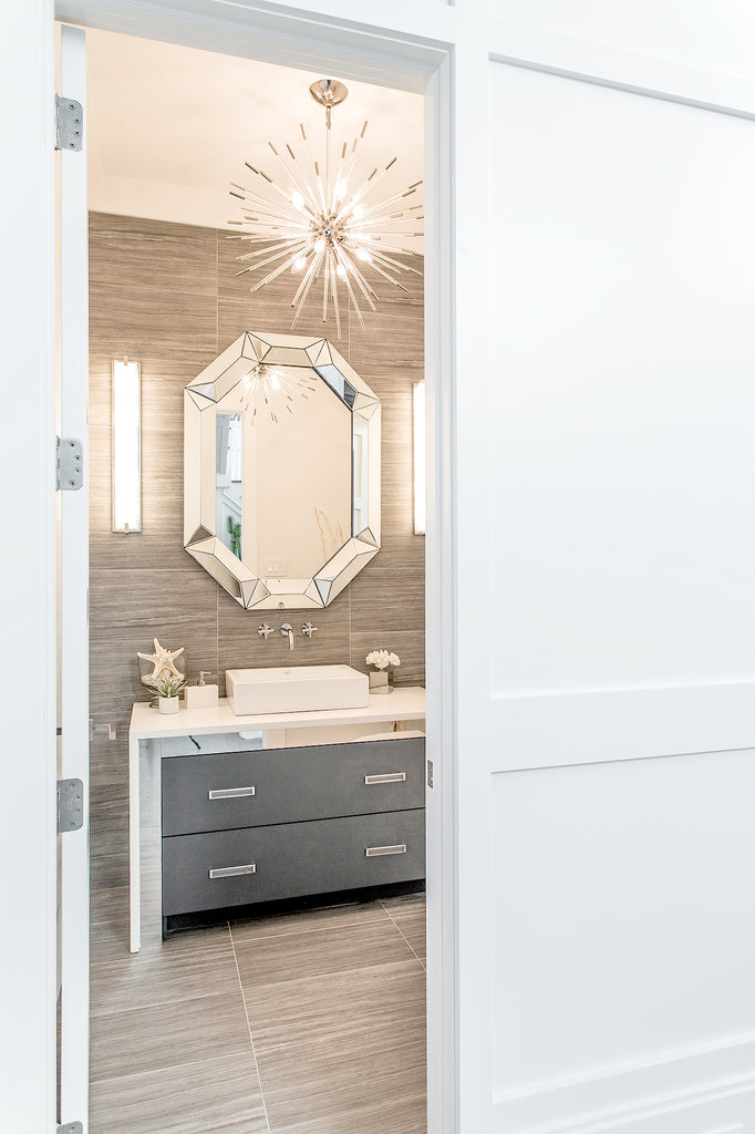 Luxury Modern Coastal Bathroom || Dorn Bracht Faucet /Ronbow Sinks