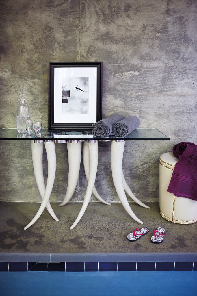 Livingston Horn Console Table