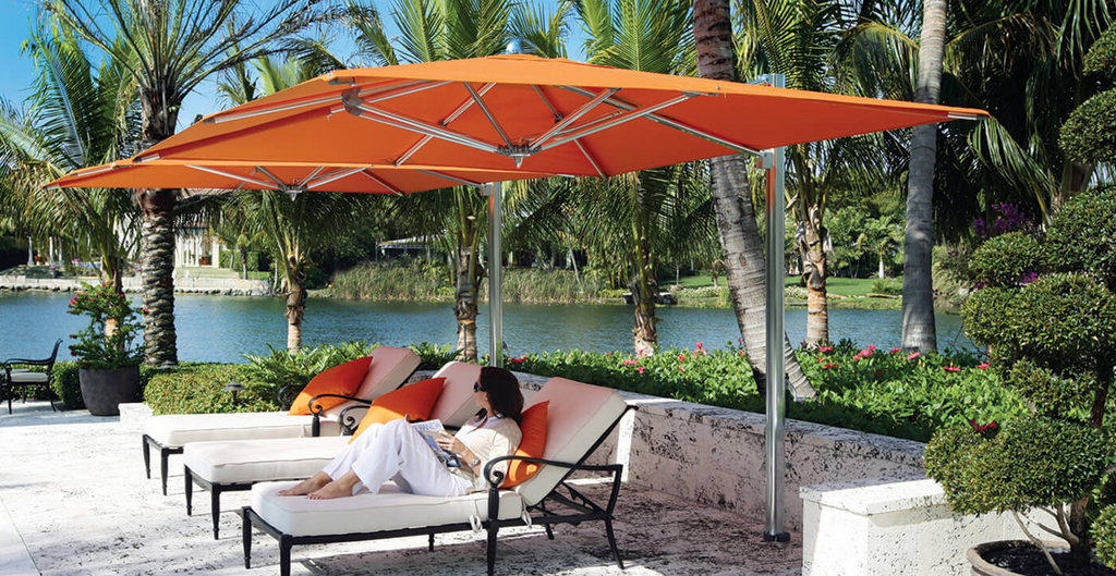 Luxury Hamptons Style Patio & Pool Sun Umbrellas