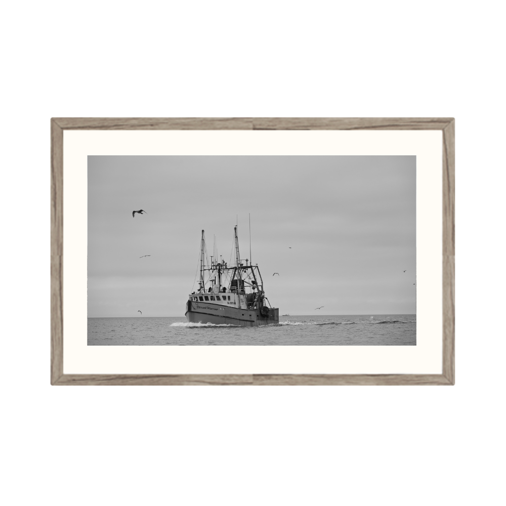 On the Way to Fish, Gosman Montauk (BW) - Classic Collection