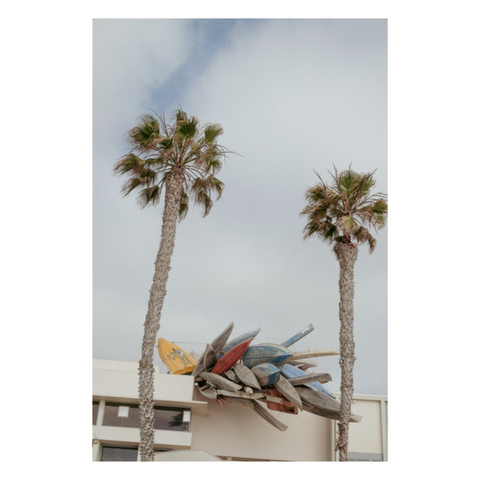 California Palms & Boats - Premium Acrylic or Metal Wall Art Collection
