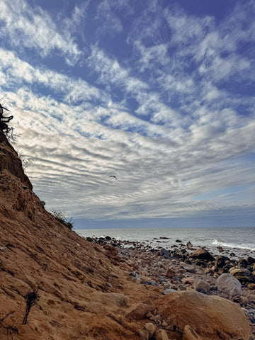 The Rocks and Evening Cloud - Premium Acrylic or Metal Wall Art Collection