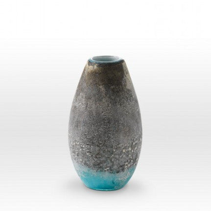 LAVA 11" Earth Tones Turquoise Vase
