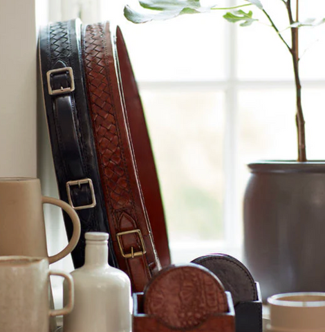 Handmade Tray in Genuine Calf Leather
