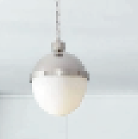 Regina Andrews Pendant (Polished Nickel & Glass)
