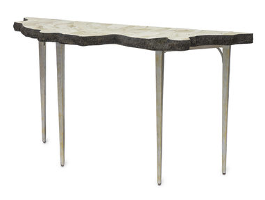 CHLOE FOSSILIZED CLAM CONSOLE TABLE