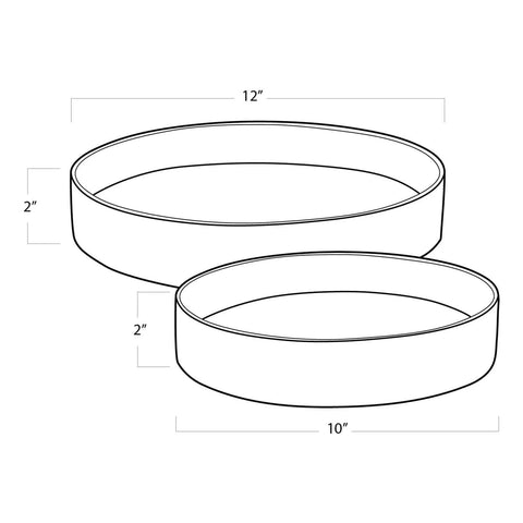 Live From Detroit 2 Piece Serving Nickel Tray Set